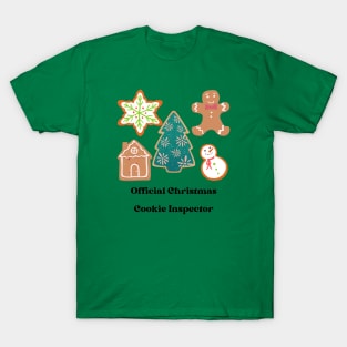 Official Christmas Cookie Inspector T-Shirt